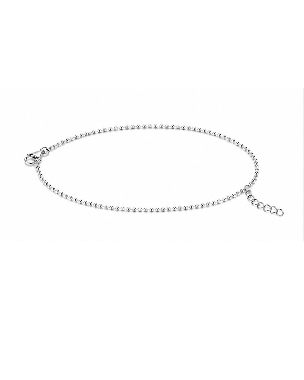 Hilver Sterling Silver Diamond Cut Ball Chain Bracelet, view 1