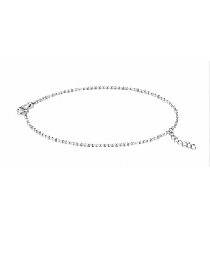 Hilver Sterling Silver Diamond Cut Ball Chain Bracelet, view 1