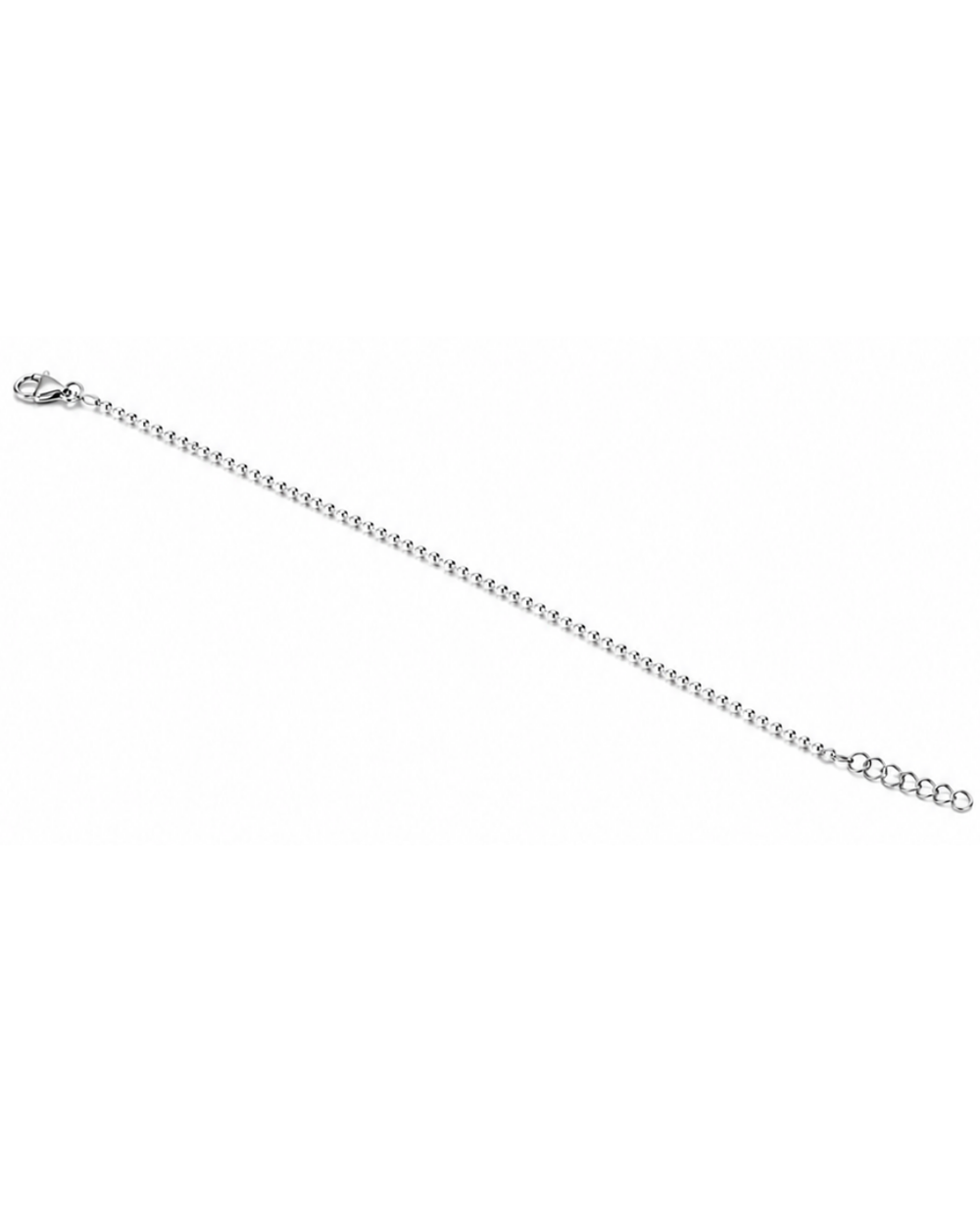 Hilver Sterling Silver Diamond Cut Ball Chain Bracelet, view 3