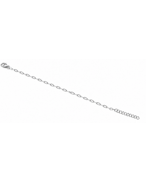 Hilver Sterling Silver Textured Oval Link Chain Bracelet, view 3