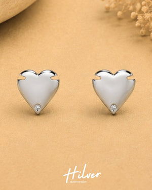 Silver Arrowhead Stud Earrings, view 1